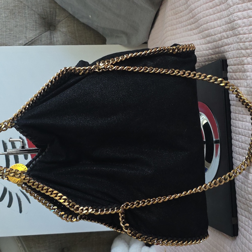 Falabella Stella McCartney fold-over tote bag Gold Chain - Picture 10 of 17